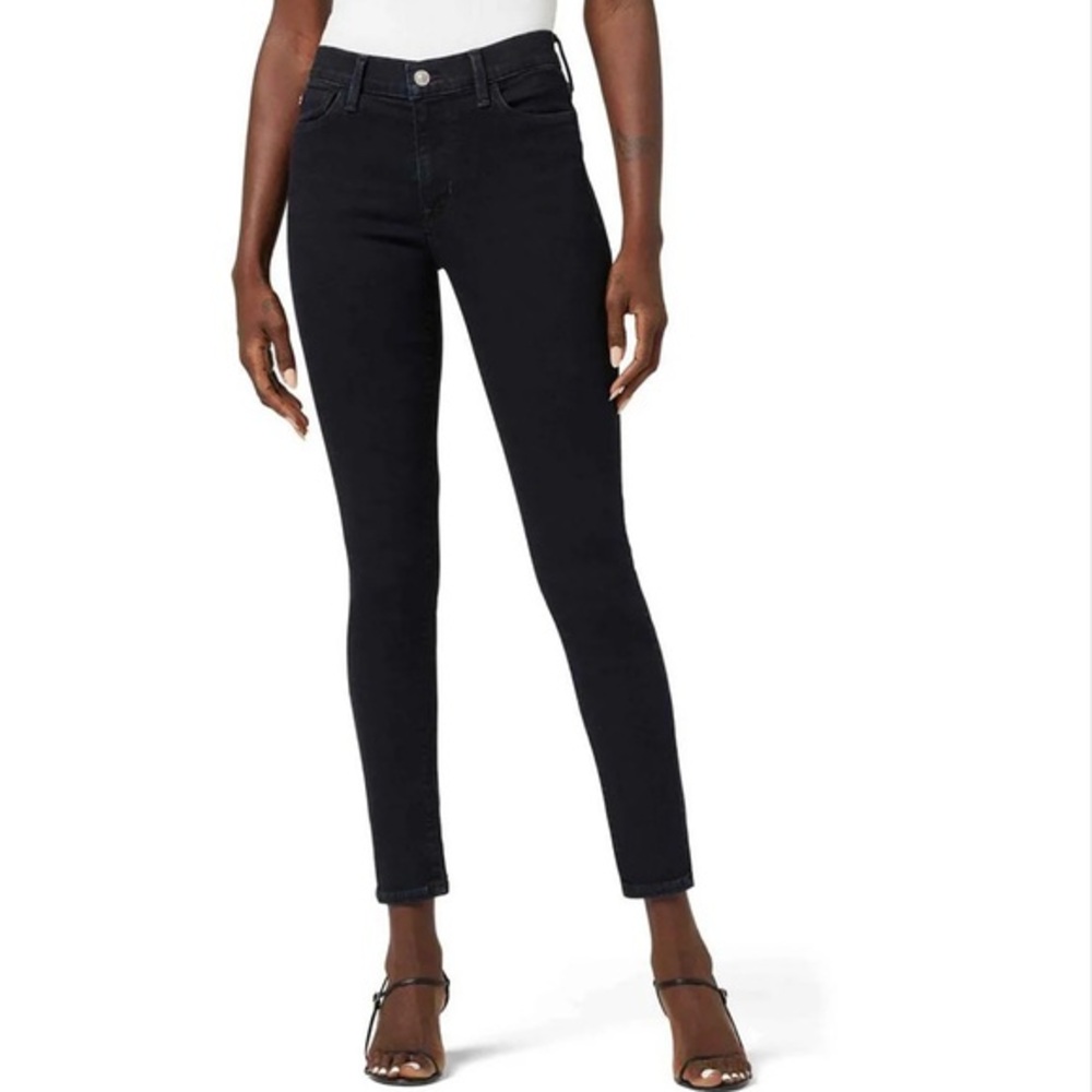 Hudson Natalie Midrise Super Skinny Ankle Jeans Denim Size 28 Minimalist Neutral